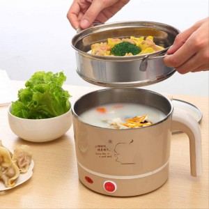 Mini Electric Skillet Multi-Functional Electric Cooker Dormitory for Students Mini Cooking Useful Product Small Dormitory Electric Hot P - SXRYOHI5