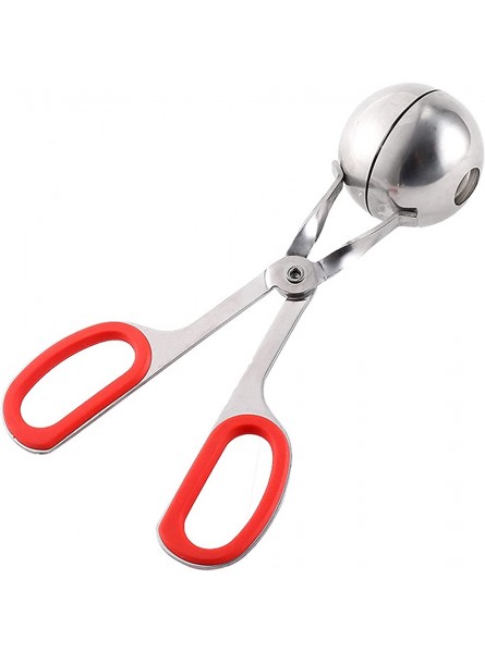 Benoon Meatball Maker Eco-Friendly Rust-Proof Stainless Steel Manual Meatball Cookie Dough Scoop for Home for Kitchen Red L - WQKPDUJO
