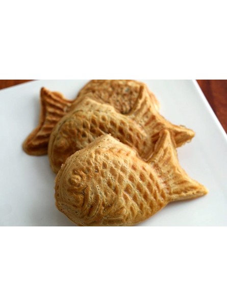 Happy Sales Taiyaki Japanese Fish-Shaped Hot Cake Maker Black - GDXPOKMG