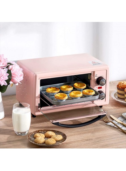 goldensnakes Mini Oven with Grill and Rotisserie,Electric Oven and Hob Packages,Mini Oven with Hob Cookers,60 Minutes Timing 250 ° C Wide-area Temperature Control Z-type Double Tube Heating,Pink - JTZYSGD5