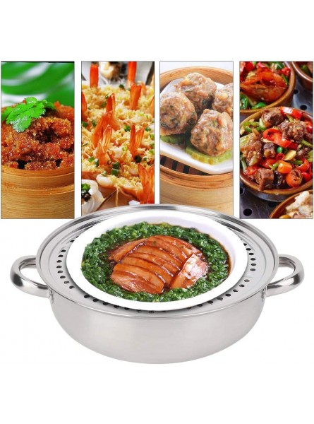 nobrands Hotpot-28CM Stainless Steel Single Layer Stockpot Hotpot Food Steamer Pot Cookware for Household Cooking - FCSQH5BE