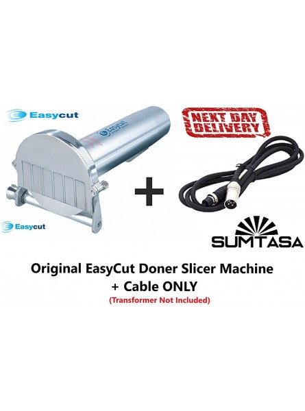 EASYCUT Electric Doner Shawarma Kebab Knife Cutter Slicer Metal Stainless Machine + Doner Machine Cable ONLY Transformer NOT Included from SUMTASA - ZXDTF320