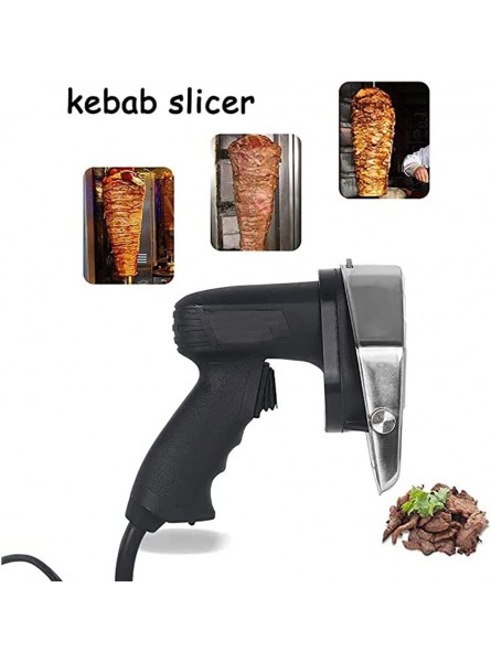 Fikujap Meat Slicer Machine Multifunction Turkish BBQ Electric Kebab Slicer for Cutting Doner Kebab Slicer - QCBG4MDO