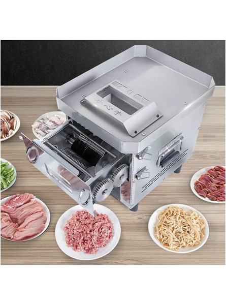 NLBN Electric Meat Slicer Commercial Automatic Slicer Multifunctional Stainless Shred Slicer Cutter Meat Meat Grinder Blade Size : 3.5mm Color : 1 - YAQIIDY3