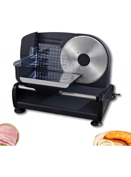Small Electric Slicer 200w Cooked Food Meat Cutter 7.5 Inches Detachable Stainless Steel Blade for Beef Mutton Ham Cheese Fruits Vegetables Bread - NDFLX1AX