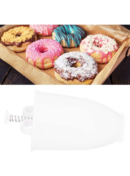 CUTULAMO Donut Maker Easy To Clean Donut Press Mold with Compression Spring for DIY Desserts for Household KitchensWhite - CXMY367X
