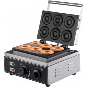 Lvyaakk Doughnut Machine Mini Donut Maker Machine Cast Aluminum Heating Plate Anti-Corrosion Easy Clean Double Sided Heating Breakfast Tools for Snacks - PYVMQTGK