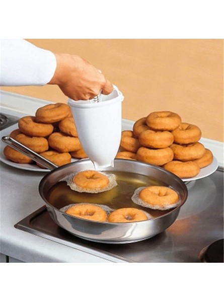 M I A Doughnut Maker Plastic Donut Mould Making Lightweight Waffle Dispenser DIY Batter Cookies Kitchen Baking Tool - LTBOBS2E