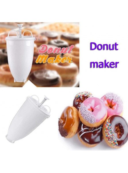 Sensiabl Donut Maker Dispenser Doughnut maker Artifact Fry Donut Mould Doughnut Cake Mould Kitchen Pastry Tool white - YDNEPMFE