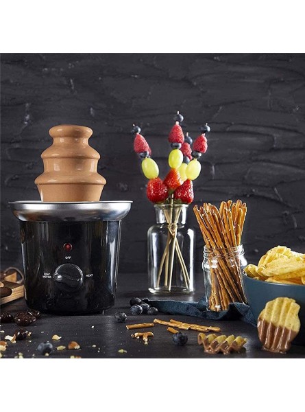 3 Tier Chocolate Fondue Fountain Stainless Steel Chocolate Cheese Melting Machine for Party Restaurant - HAYJBAFH
