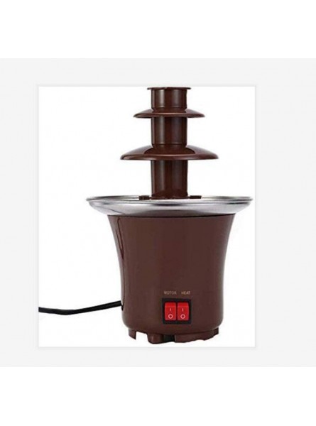 BCLGCF Chocolate Fountain Machine Electirc Household Mini Chocolate Fountain Fondue Homemade Electric Chocolate Melting Tower Three Layer Waterfall MachineBrown,UK - VYNX7B6H