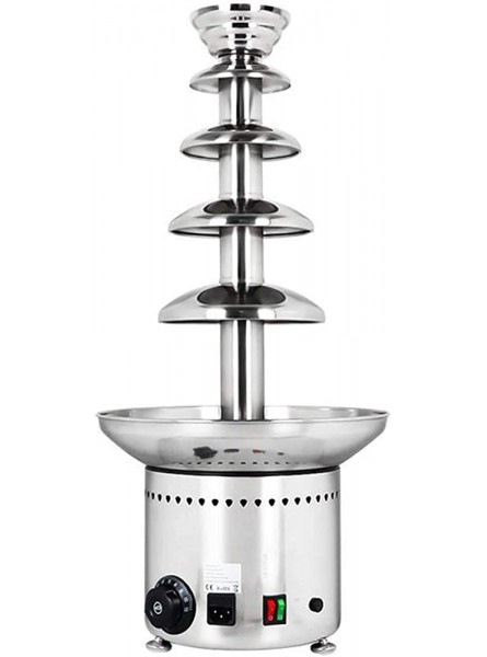 Chocolate 5 Tier Fountain Machine for Commercial Stainless Steel Heated Chocolate Fondue Fountain for Weddings Parties Restaurants Melting Machine - CMOUT56U
