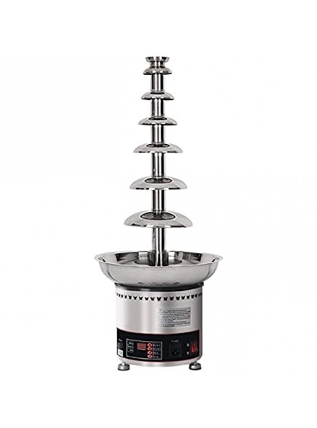 JKLQ Commercial Chocolate Fountain 7 Tiers Large Capacity Chocolate Waterfall 30-150℃ Adjustable Sauce Melting Pot for Party Wedding Buffet Equipment - GTZI5BBH