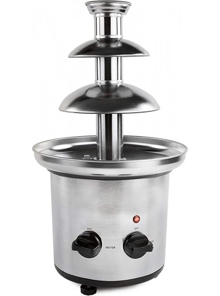 LJXiioo 3 Tier Chocolate Fountain Premium Stainless Steel Fondue Machine Fountain For Kids & Parties Adjustable Temperature Large Capacity - ESTCK3HO