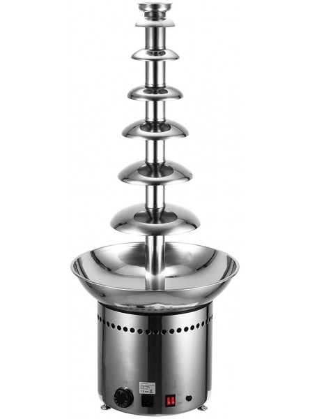 LJXiioo 7 Tier Commercial Chocolate Fountain 103CM 40.55 inch Chocolate Fountain Machine Stainless Steel Chocolate Fondue Fountain for Party Wedding - UAHPSA1Y
