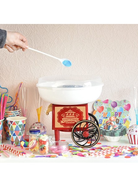 Gadgy Cotton Candy Machine for at Home | Cotton Candy Machine | Cotton Candy Machine for Sugar or Sweets | Cotton Candy Machine for Children's Birthday Party red White - XXHF3FFE