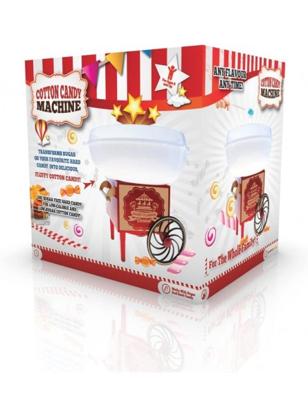 Gadgy Cotton Candy Machine for at Home | Cotton Candy Machine | Cotton Candy Machine for Sugar or Sweets | Cotton Candy Machine for Children's Birthday Party red White - XXHF3FFE