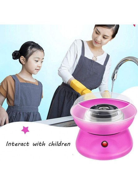 Mini Cotton Candy Maker Electric Portable Sugar Floss Machine Bright Colorful Style With 3 Anti- Slip Feet Candy Floss Maker Machine For Kids Birthday Parties - QJGVG63U