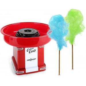 OneConcept Candyland 2 Retro Cotton Candy Floss Machine Candy Floss Bar Sugar-Doser Included 500W Ready in 3 to 5 Minutes Generous Collecting Container Removable Sugar Container Rubber - IMJI4Q2U