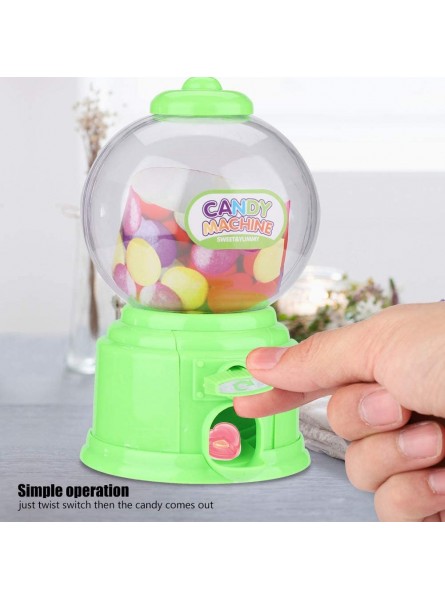 Zerodis Candy Machine Portable Children Candy Machine Plastic Mini Gumballs Bean Dispenser Kids Kindergarten GiftGreen - RYNQDR59
