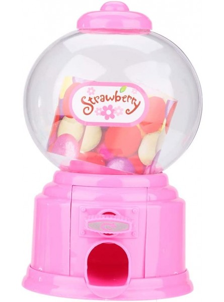 Zerodis Candy Machine Portable Children Candy Machine Plastic Mini Gumballs Bean Dispenser Kids Kindergarten GiftPink - KYTAKQPX