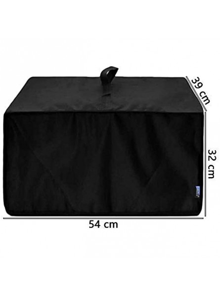 BCP Black Color Heat-Resistant Waterproof Nylon Fabric Microwave Oven Dust Cover Case Protections Protector - YDXY2M5U