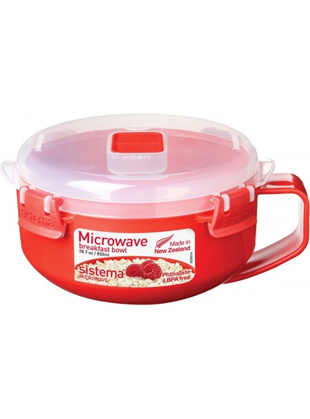 Sistema Red Clear Microwave Porridge Bowl 850 ml - QHXQ1HSH