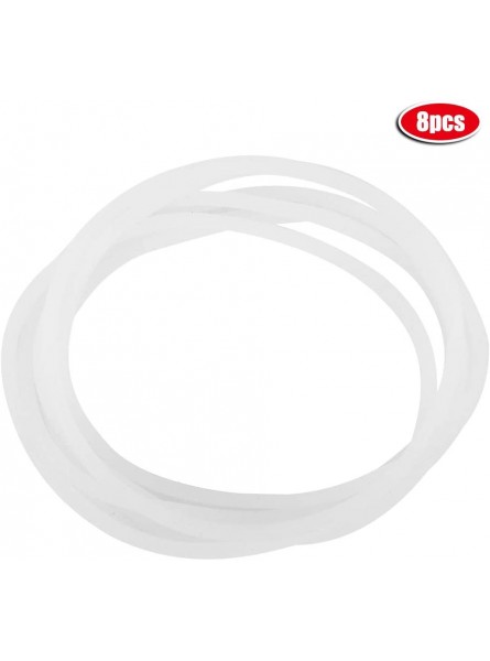 Blender for Juicer Gasket White Rubber Gear Seal Rubber Band Blender Seal Gasket Replacement Accessories Parts 250W 8Pcs - XWYPR4YH