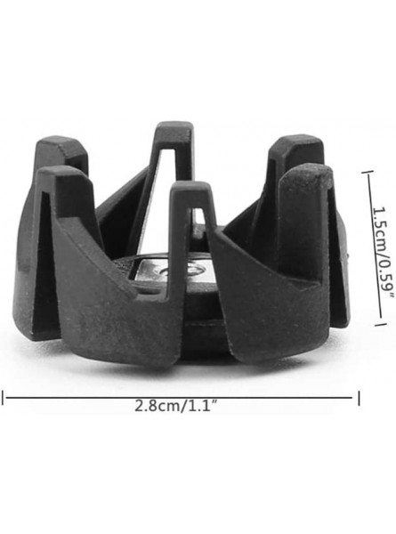 WuYan 2pcs Plastic Shaft Blade Foot Seat Replacement Juicer Gear for Philips HR2003 hr2004 hr2006 hr2024 hr2027 Blender Knife Blender Parts - FBSXQXTD