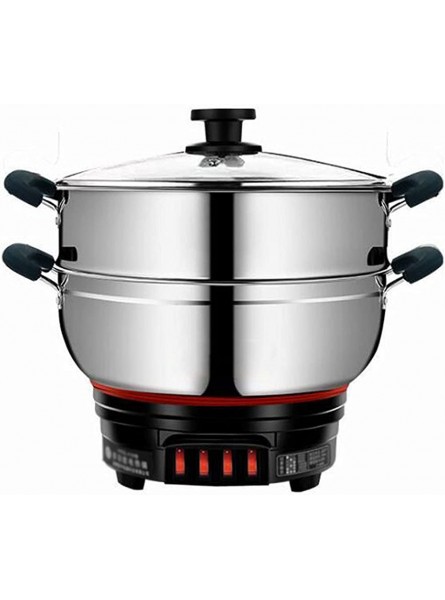 Electric Pot Multifunctional Single cage Electric Pot Household Electric Cooking Cooking Integrated Pot Plug-in Electric Wok Dormitory Student Electric hot Pot Non-Stick Coating Electric Pot Easy to - ACHKH725