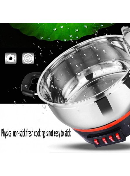 Electricity Heat Pan Multi-Function Electric Cooker One Electric Wok Stainless Steel Electric Pot Electric Wok Household Rice Cooker Wok Can Be Used In Kitchen Restaurants Gourmet Cooking - UHHEJYXT