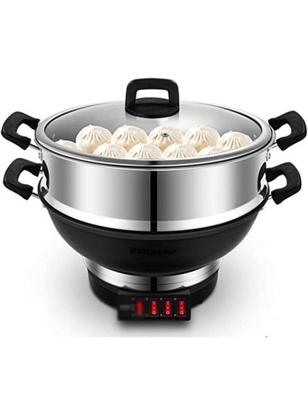 HHTD Electric Steamer Wok Household Electric Hot Pot Cooking Multifunctional Electric Hot Pot Non Stick Steamer - MCZLSY3R