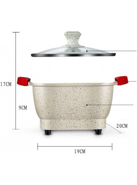 HSCYLWJ Electric Cooker Hot Pot Mini Multifunctional Electric Cooker Non-Stick Coating Boiler Electric Frying Pan Pot Noodle Pot - TQDLYMJY