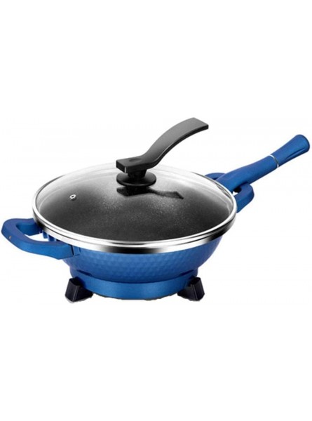 QWEQTYU Wok Frying Pan Electric Electric Household Multifunction Electric Cooker Electric Kitchen Kitchen Cooking In The Steam Stew Pot Roast Integrated Electrical 6L 1500W Blue - FSKG84H2
