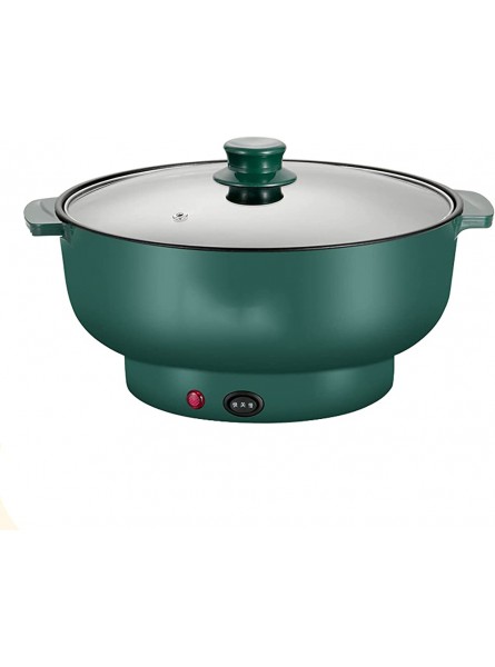 WZXCV Electric Hot Pot Cooker Portable Electric Skillet With Nonstick Coating Multi-Function Electric Cooker Noodle Cooking Pot Steamer Soup Heater,Light Green,24Cm Dark Green 20Cm - WSJTOIE6