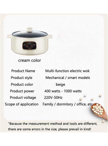 Electric Skillet Multi-Function Portable Electric Pot Non-Stick Cooking Rice Soup Porridge Cooking Send Ten Gifts,C - NZRKN4YQ
