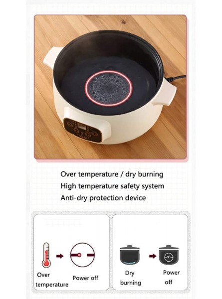 Electric Skillet Multi-Function Portable Electric Pot Non-Stick Cooking Rice Soup Porridge Cooking Send Ten Gifts,C - NZRKN4YQ