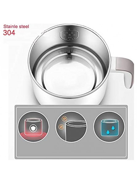 Zcm Multi-Function Electric Skillet Mini Electric Cooking Pot 1.2L Electric Skillet Stainless Steel Electric Caldron Household Boil Stew Color : 220 240V - GYTJPG9U