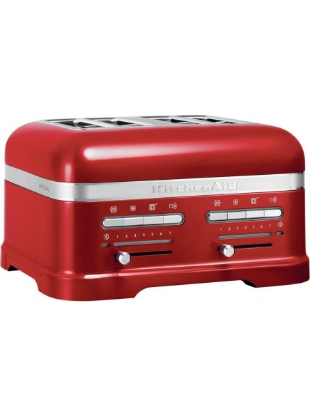 KitchenAid Artisan 4 Slot Electric Toaster 5KMT4205 Candy Apple for All sort of breads Innovative 4-Slice Toaster - WFPVGTUN