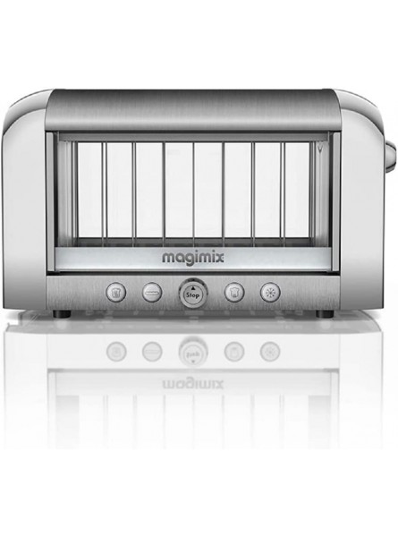 Magimix Vision See Through 2 Slice Glass Toaster | Brushed Finish | 11526 - SQFM27T8