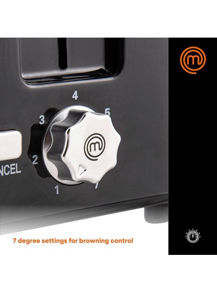 MasterChef Toaster 7-way Heat Setting Auto Pop-Up & Shut-Off Function 700W Power Input - MLTD4TH5
