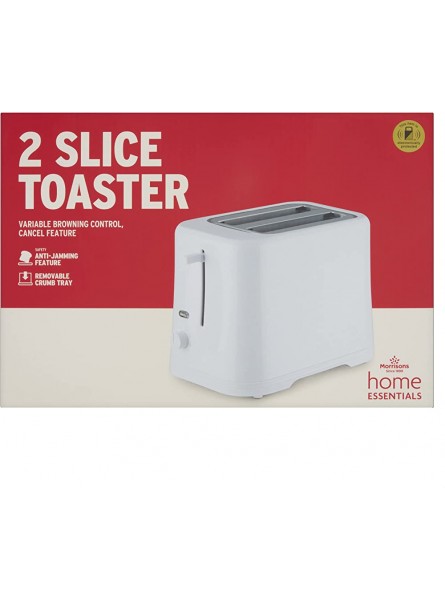 Morrisons Home Essentials 2 Slice Toaster - XNYZE9UE