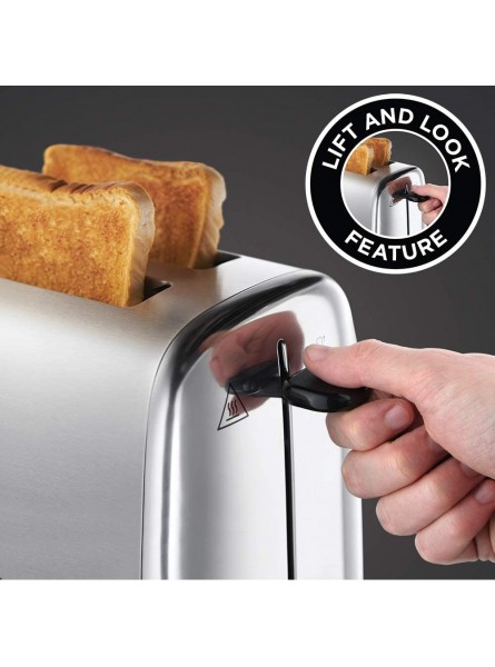 Russell Hobbs 24080 Adventure Two Slice Toaster Stainless Steel 2 Slice Brushed and Polished - MSFQT8Y4