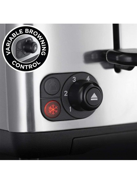 Russell Hobbs 24080 Adventure Two Slice Toaster Stainless Steel 2 Slice Brushed and Polished - MSFQT8Y4