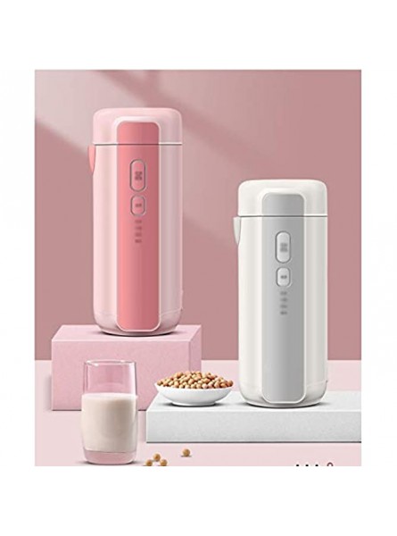 Haiqings Soymilk Machine Mini Portable Multifunction Soymilk Maker Electric Juicer Food Grinding Heating Processor Color : Pink wenfeng1991 Color : White - BPDFXENU