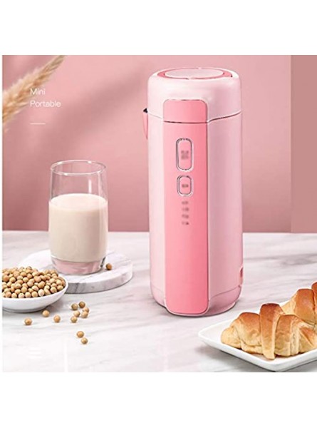 Haiqings Soymilk Machine Mini Portable Multifunction Soymilk Maker Electric Juicer Food Grinding Heating Processor Color : Pink wenfeng1991 Color : White - BPDFXENU