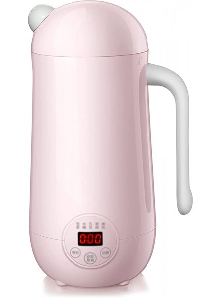 Soy Milk Maker Mini Soymilk Machine Household Small Heating Broken Wall Free Filter Portable Portable Soup Maker Color : Pink Size : 16x11.9x25.8cm - SPAUV48H