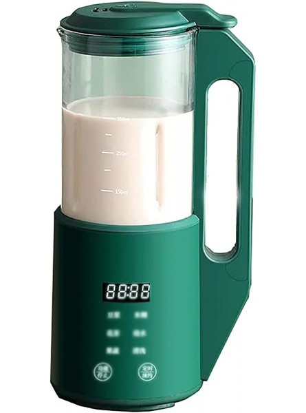 Soy Milk Maker Portable Soymilk Machine Household Automatic Fan Small Wall Breaking Machine Multi-function Free Filter Color : Green Size : 13.5x10.4x26cm - PHKYG2QA