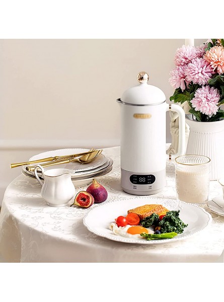 Soybean Milk Machine Soymilk Maker Home Broken Wall Mini Boiled Flower Tea Appointment Fully Automatic No-Boiled Color : White Size : 28.8x10.5x15.5cm - NYZMHHD6