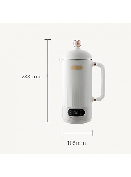 Soybean Milk Machine Soymilk Maker Home Broken Wall Mini Boiled Flower Tea Appointment Fully Automatic No-Boiled Color : White Size : 28.8x10.5x15.5cm - NYZMHHD6